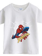 Spider-Man Crew Neck Loose Boy Baby Short Sleeve T-shirt