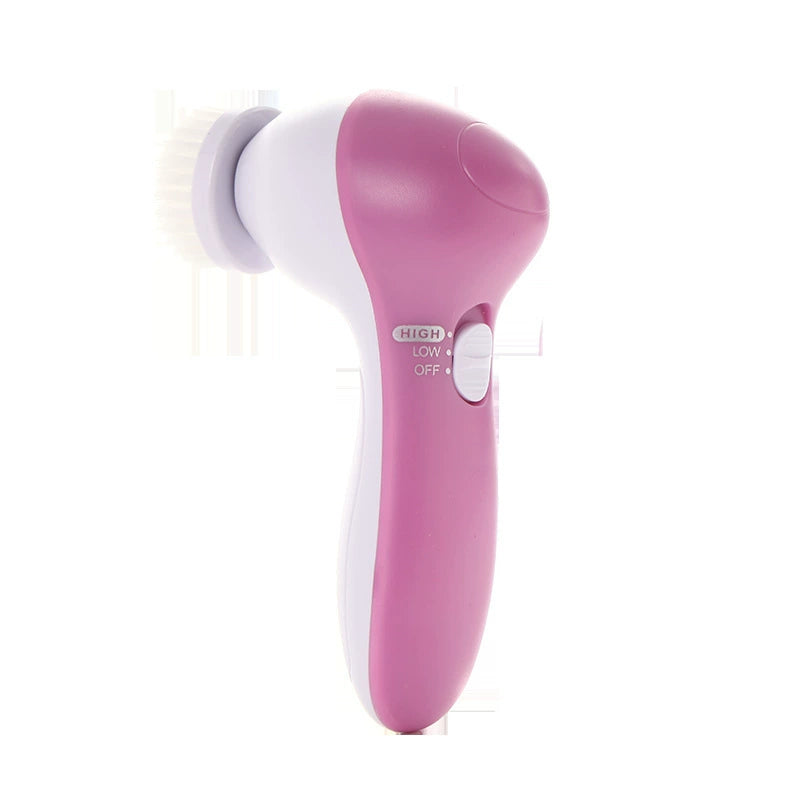 Cross-Border Five-in-One Facial Cleanser Facial Massager Electric Rotating Beauty Instrument