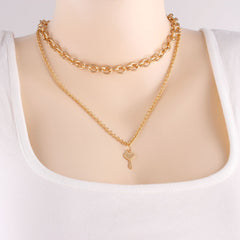 Double-layer Twin Necklace