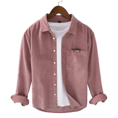 Long Sleeves Corduroy Work Spring and Autumn Casual Shirt