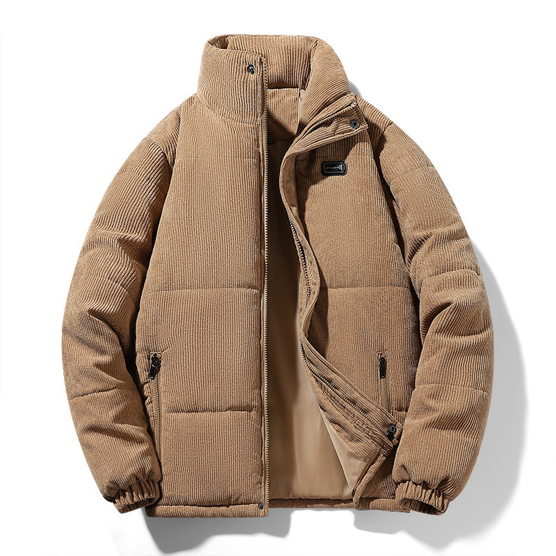 Corduroy Cotton-padded Jacket For Men