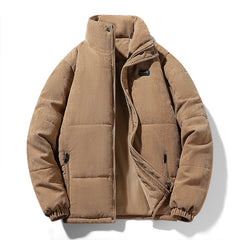 Corduroy Cotton-padded Jacket For Men