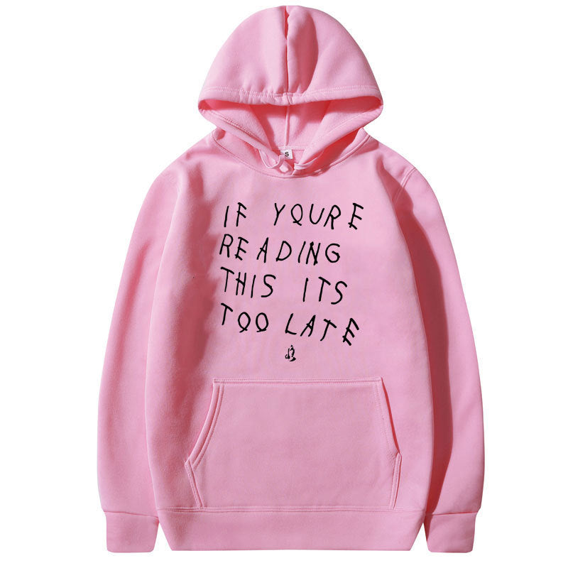 Letter Print Hoodie Men's  High Quality Hoodie