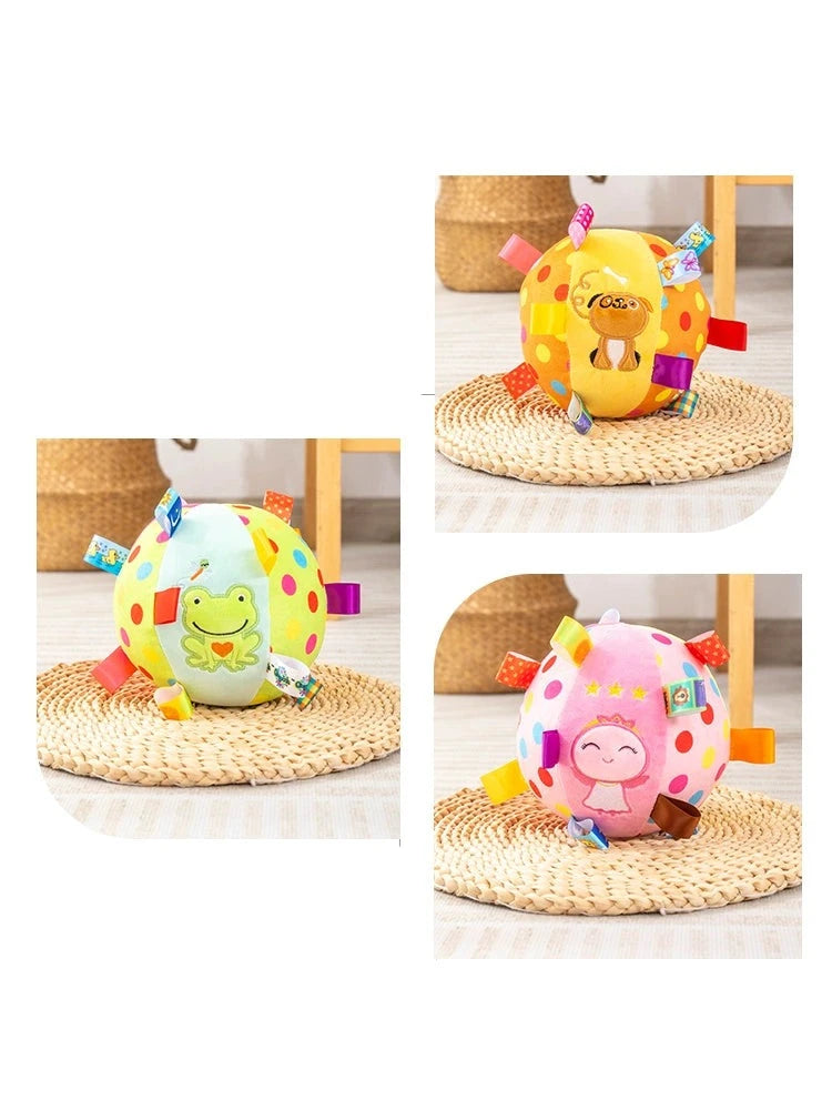 Dog Vocal Toy Ball Elastic Ball Stuffed Pet Teddy Golden Retriever Bichon Bite-Resistant Molar Self-Hi Relieving Stuffy Handy Gadget