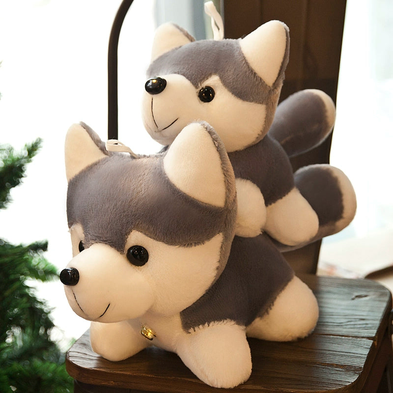 Cute Simulation Husky Doll Plush Toys Puppy Dog Doll Erha Doll Boys and Girls Birthday Gift