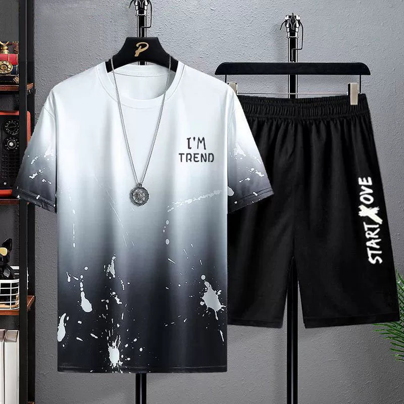 Casual Sports Two-Piece Set Handsome Menswear