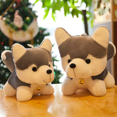 Cute Simulation Husky Doll Plush Toys Puppy Dog Doll Erha Doll Boys and Girls Birthday Gift