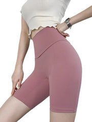 High Waist Hip Lift Outwear Quick-Drying Cycling Running Shorts