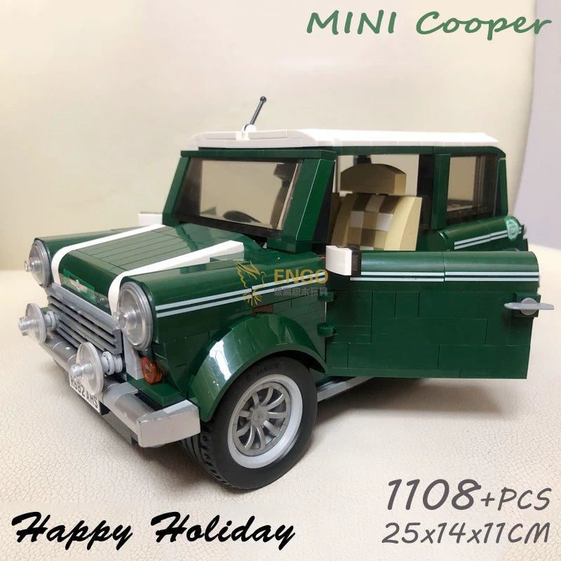 Puzzle Assembling Retro Mini Car BMW Mini Cooper Adult Assembled Toy