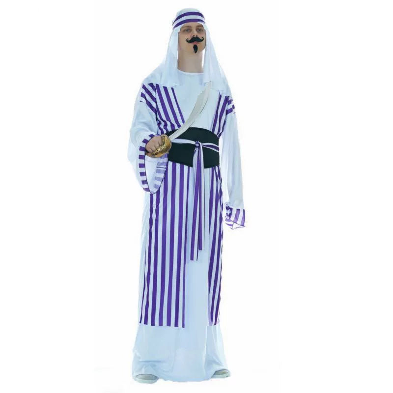 Halloween Adult Big Man Arab Dubai Robe Costume Party Clothes Performance Costume Cosplay Costume