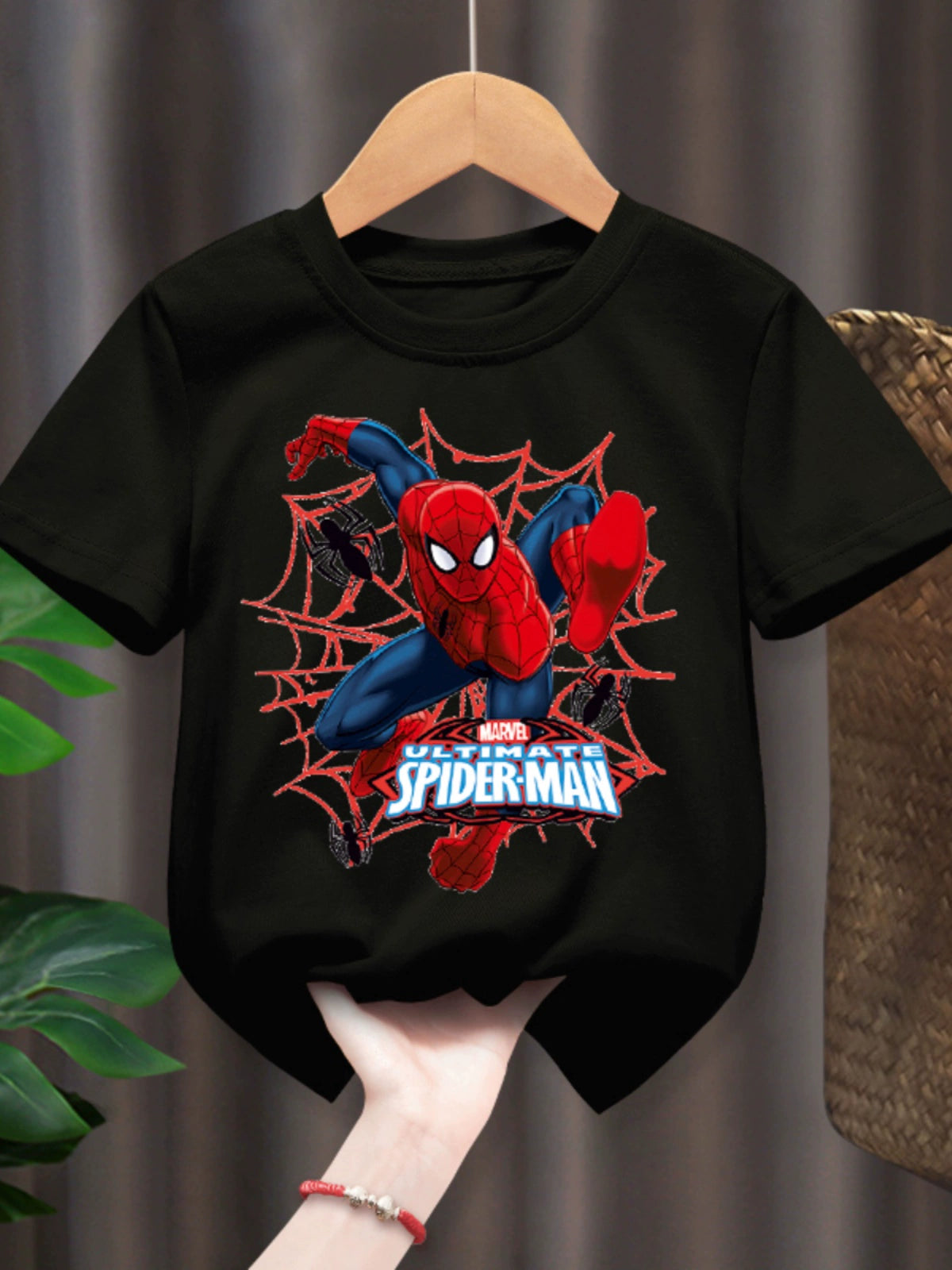 Spider-Man Crew Neck Loose Boy Baby Short Sleeve T-shirt