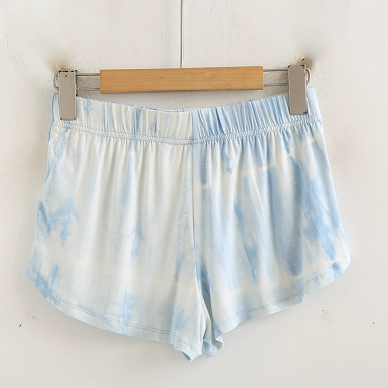 Slim Looking Rayon Wide Leg Leisure High Waist Track Shorts