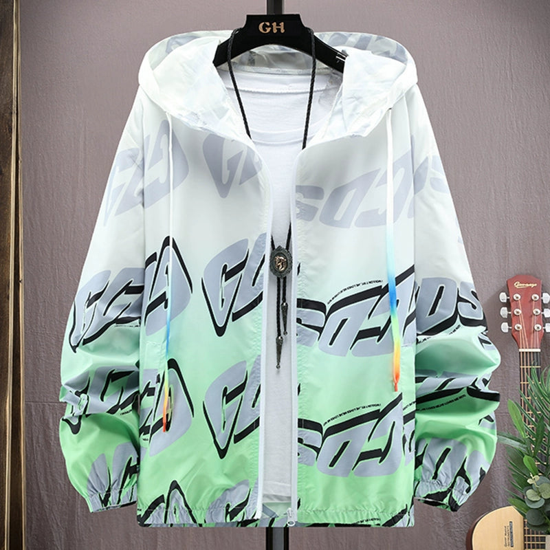 Teenager Ice Silk Sun Protection Clothing Men's Summer Thin Jacket