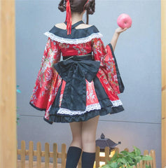 Ancient Costume and Japanese Style Flower Kui Cosplay Costume