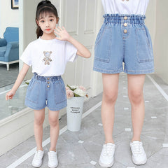 Denim Loose Children's Casual Shorts Thin Summer Wear