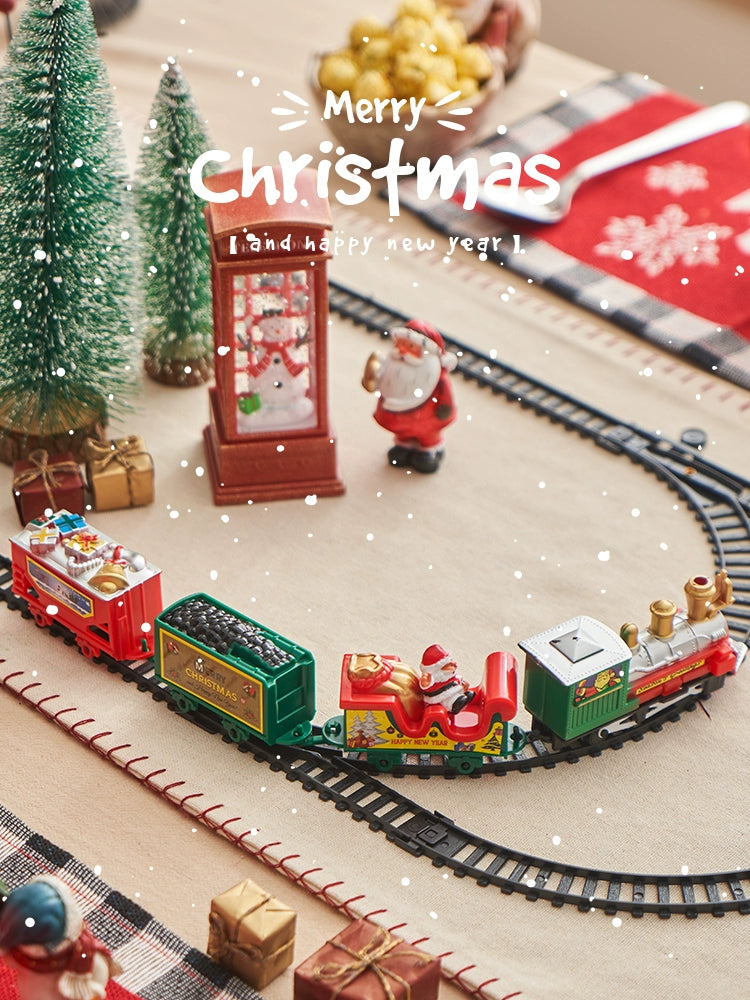 Christmas Gift Train Small Gift Decoration DIY Suit Creative Kids Kindergarten Toy Christmas Eve