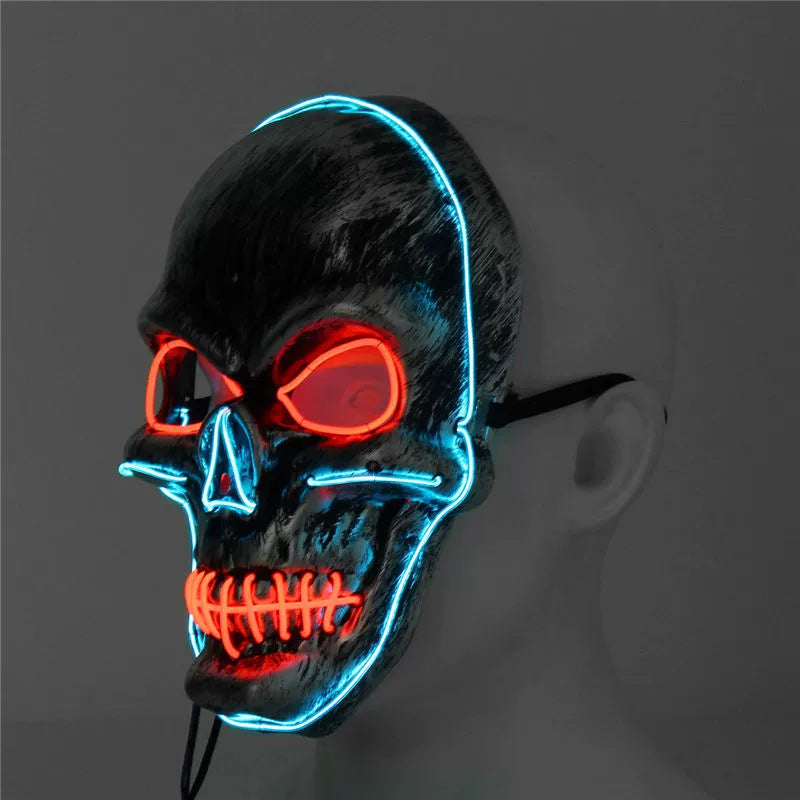 Halloween Clown Ghost Face Luminous Mask Adult Full Face Hip Hop Horror Vendetta Death Mask