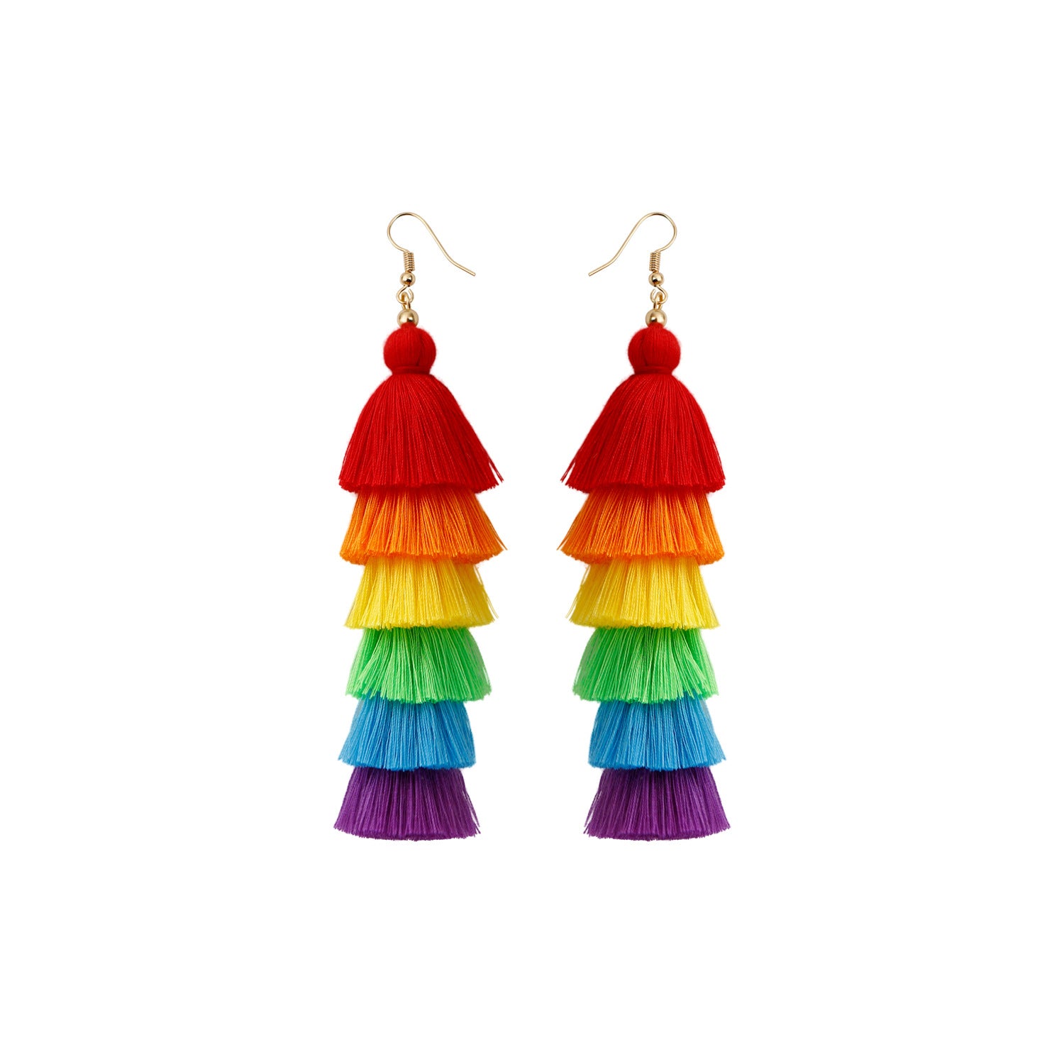 Bohemian Vacation Style Tassel Earrings