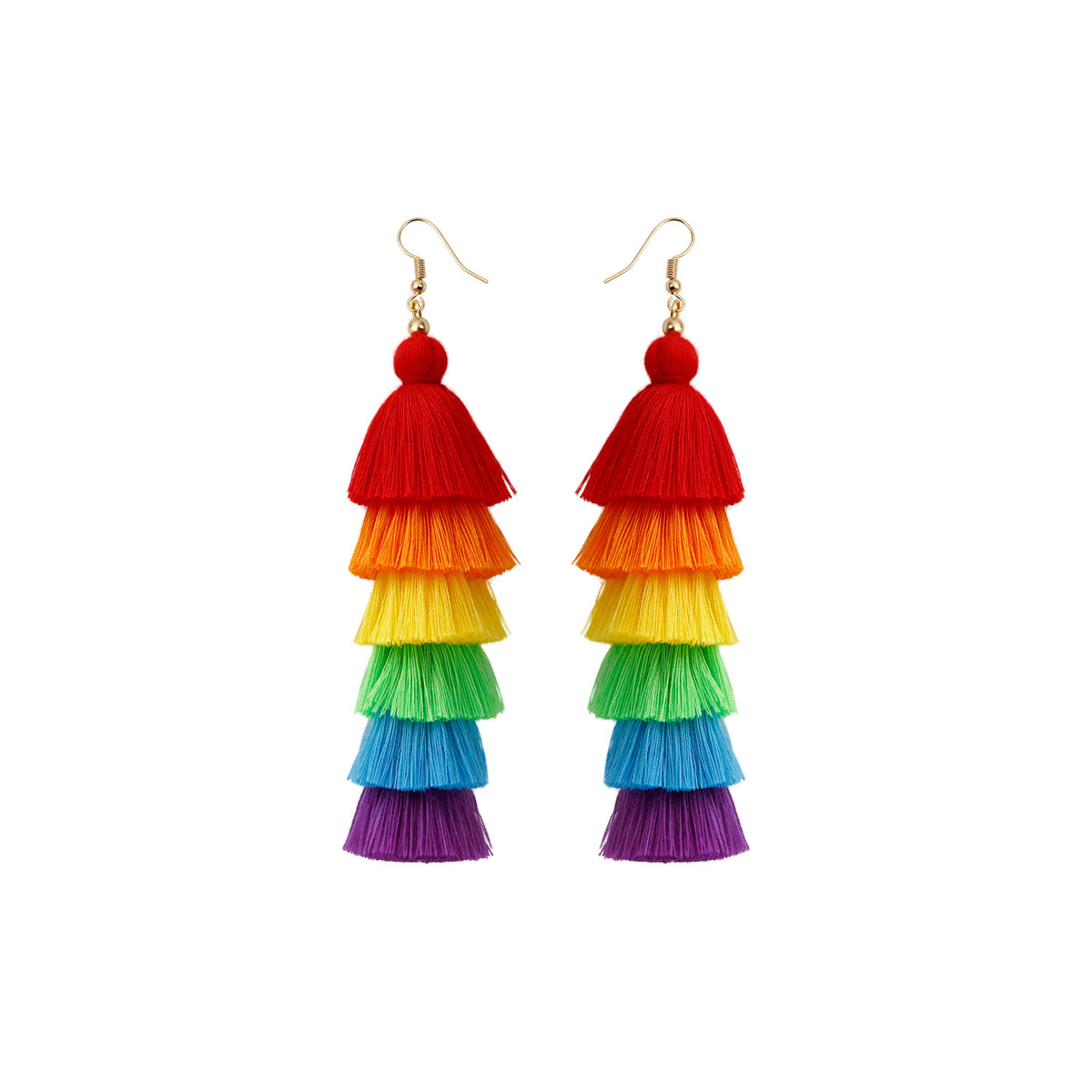 Bohemian Vacation Style Tassel Earrings