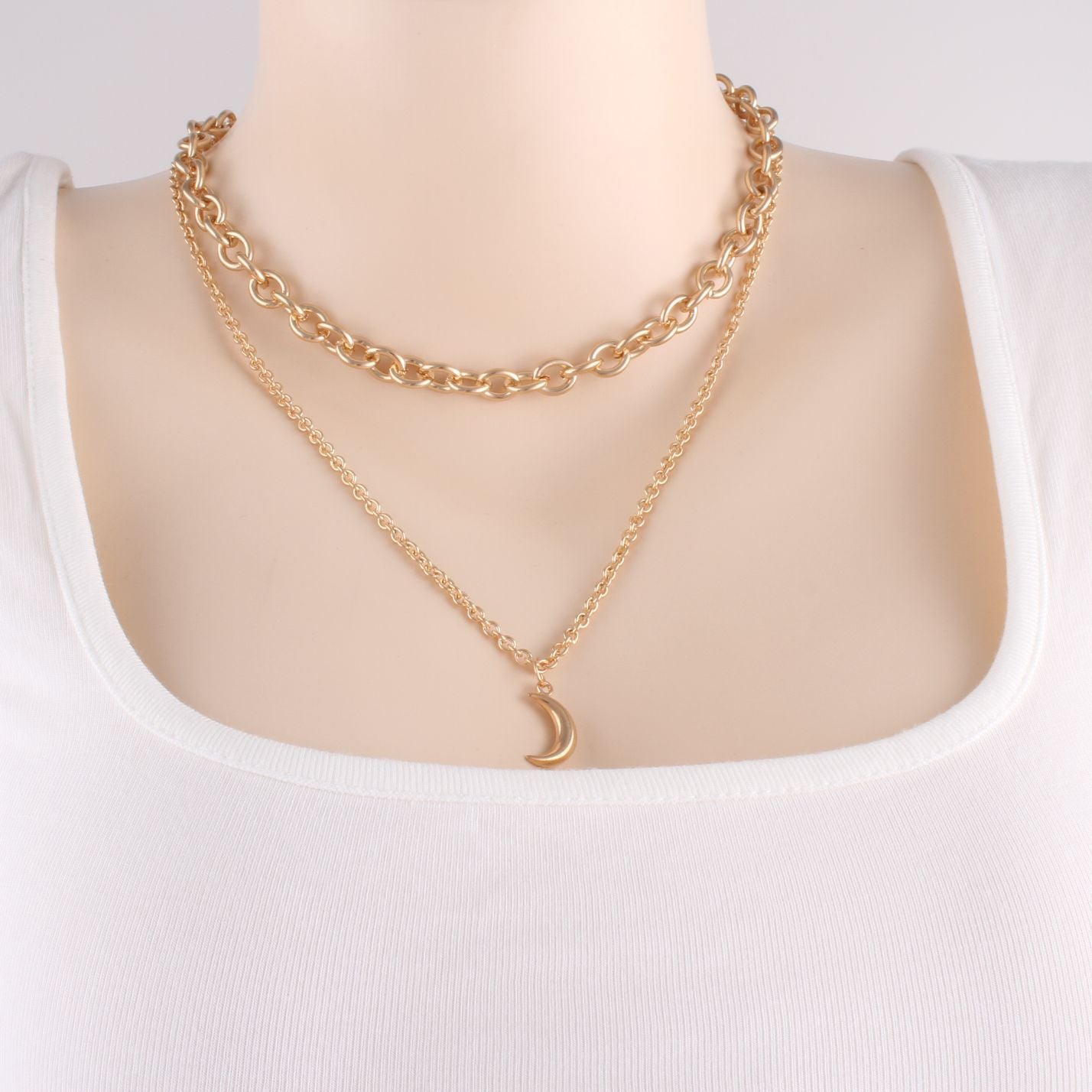 Double-layer Twin Necklace