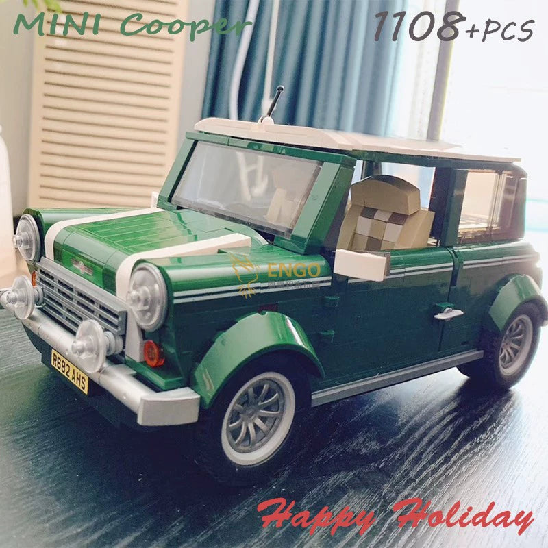 Puzzle Assembling Retro Mini Car BMW Mini Cooper Adult Assembled Toy