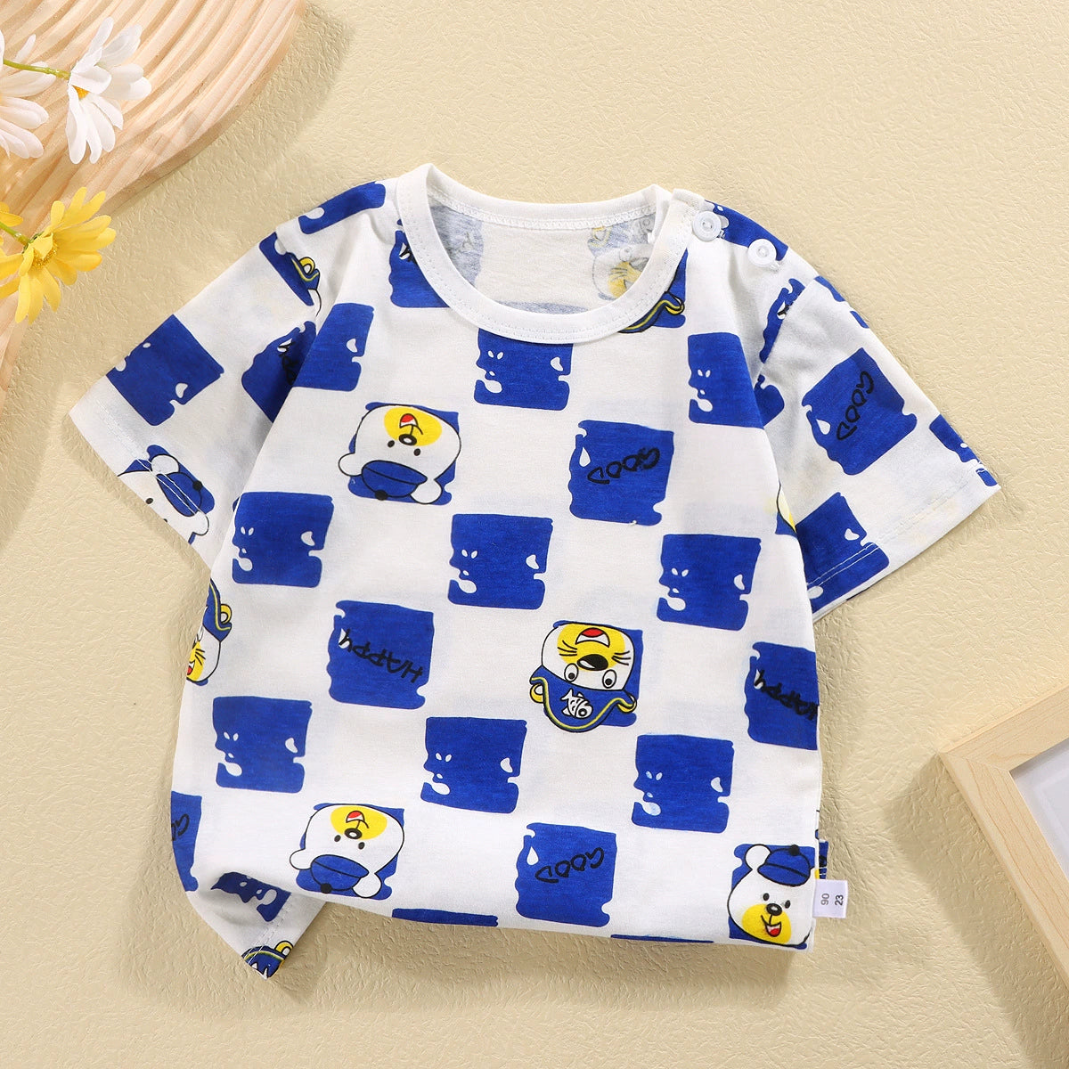 Children's Cotton Baby's Top Summer Export Short Sleeve