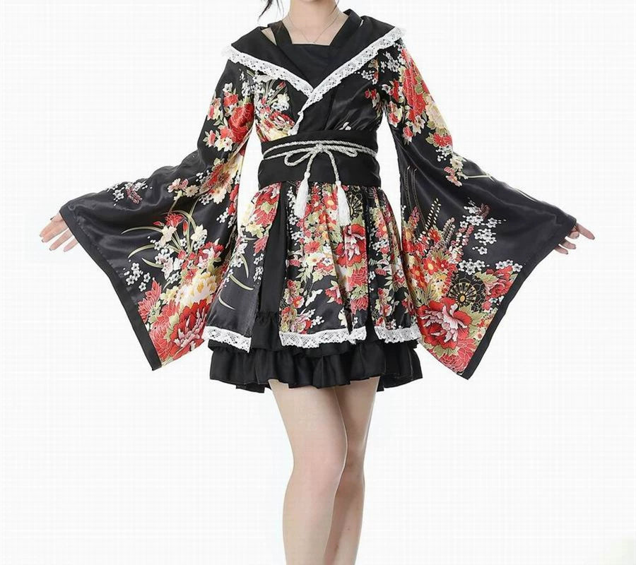 Ancient Costume and Japanese Style Flower Kui Cosplay Costume