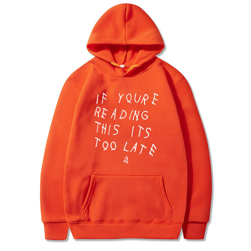 Letter Print Hoodie Men's  High Quality Hoodie