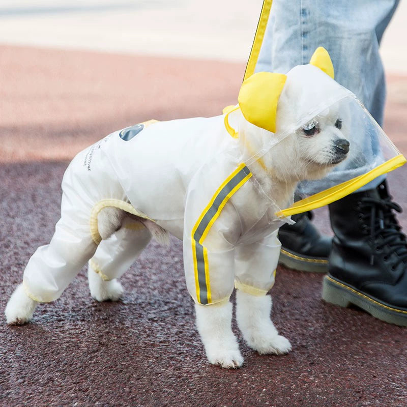 Puppy Dog Raincoat Four-Legged Waterproof All-Inclusive Teddy Bichon Pomeranian Small Dog