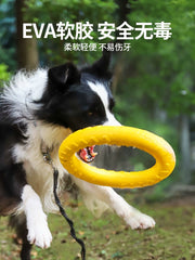 Dog Toy Large Dog Ring Frisbee Border Collie Sound Jelly Power Ring Molar Long Lasting Relieving Stuffy Handy Gadget Pet Toy