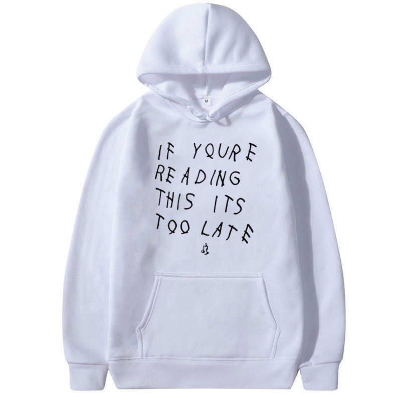 Letter Print Hoodie Men's  High Quality Hoodie