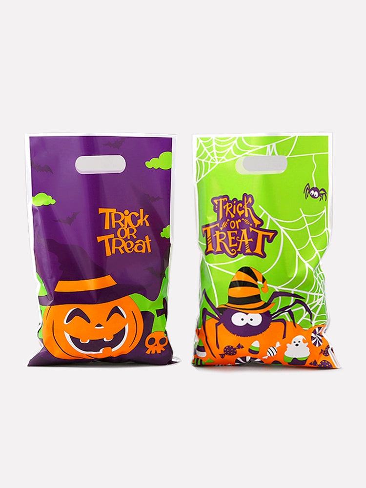 Halloween Handbag Shopping Bag Party Gift Bag Cartoon Element Color Gift Packaging Children's Candy Snack