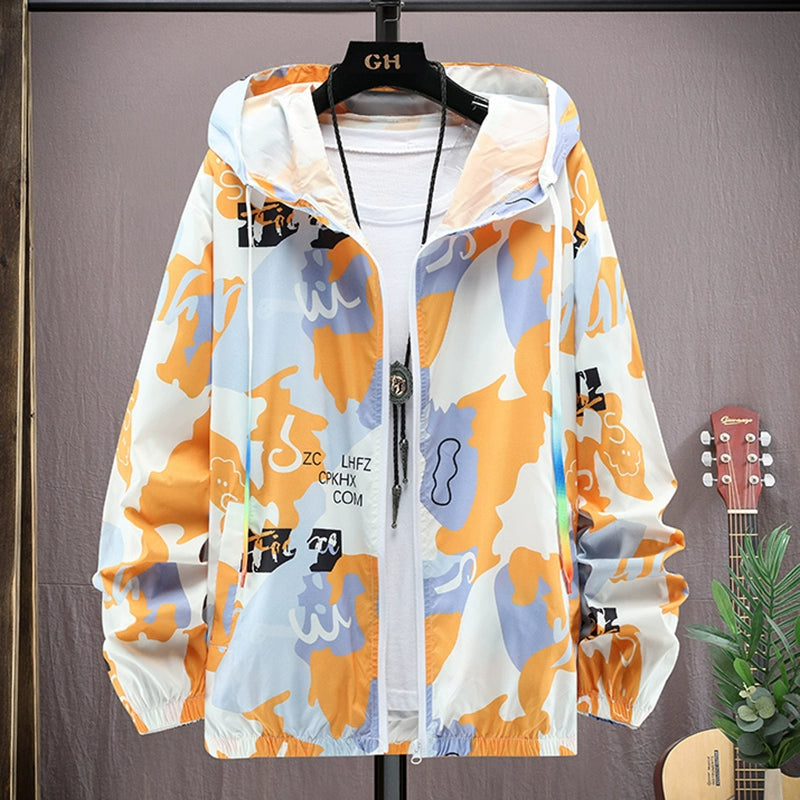 Teenager Ice Silk Sun Protection Clothing Men's Summer Thin Jacket