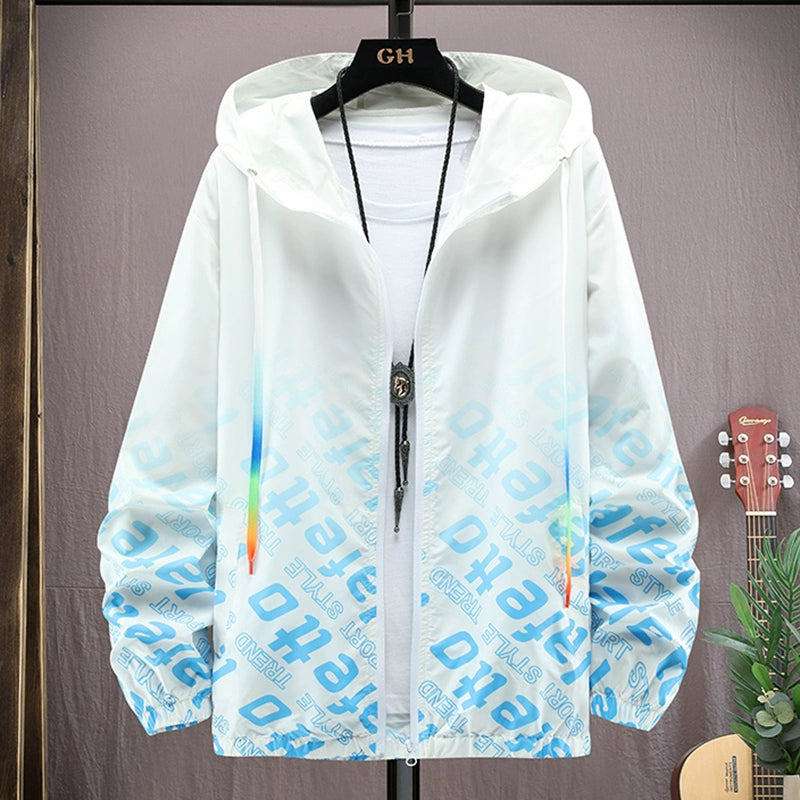 Teenager Ice Silk Sun Protection Clothing Men's Summer Thin Jacket