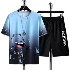 Casual Sports Two-Piece Set Handsome Menswear