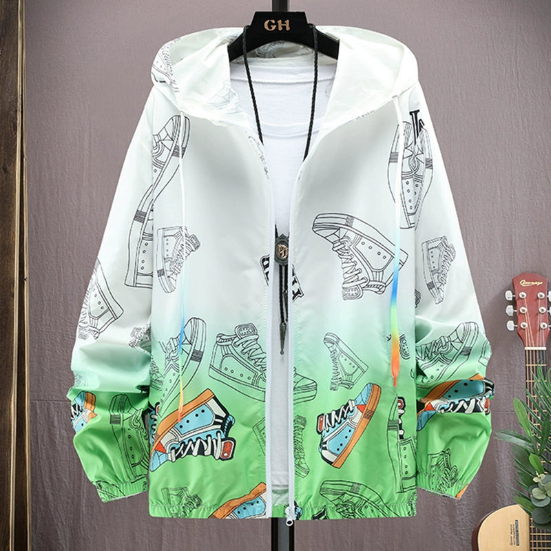 Teenager Ice Silk Sun Protection Clothing Men's Summer Thin Jacket