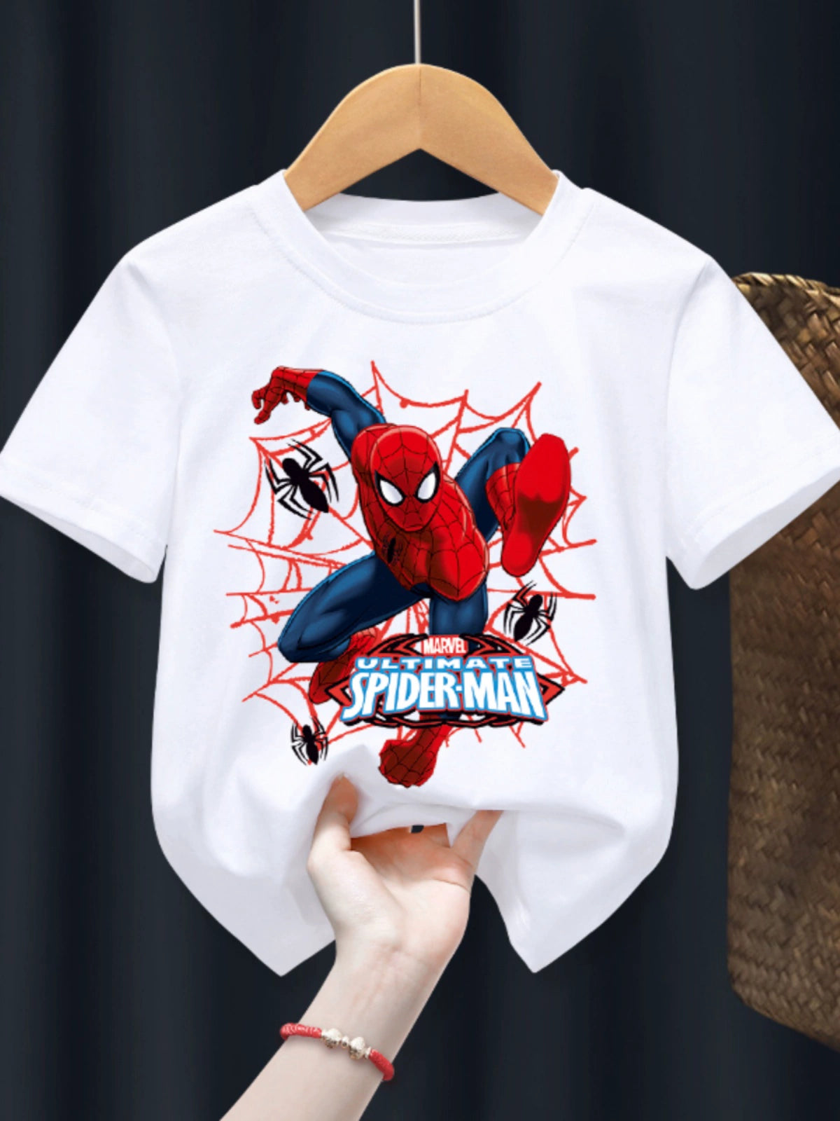 Spider-Man Crew Neck Loose Boy Baby Short Sleeve T-shirt