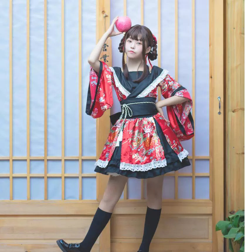 Ancient Costume and Japanese Style Flower Kui Cosplay Costume