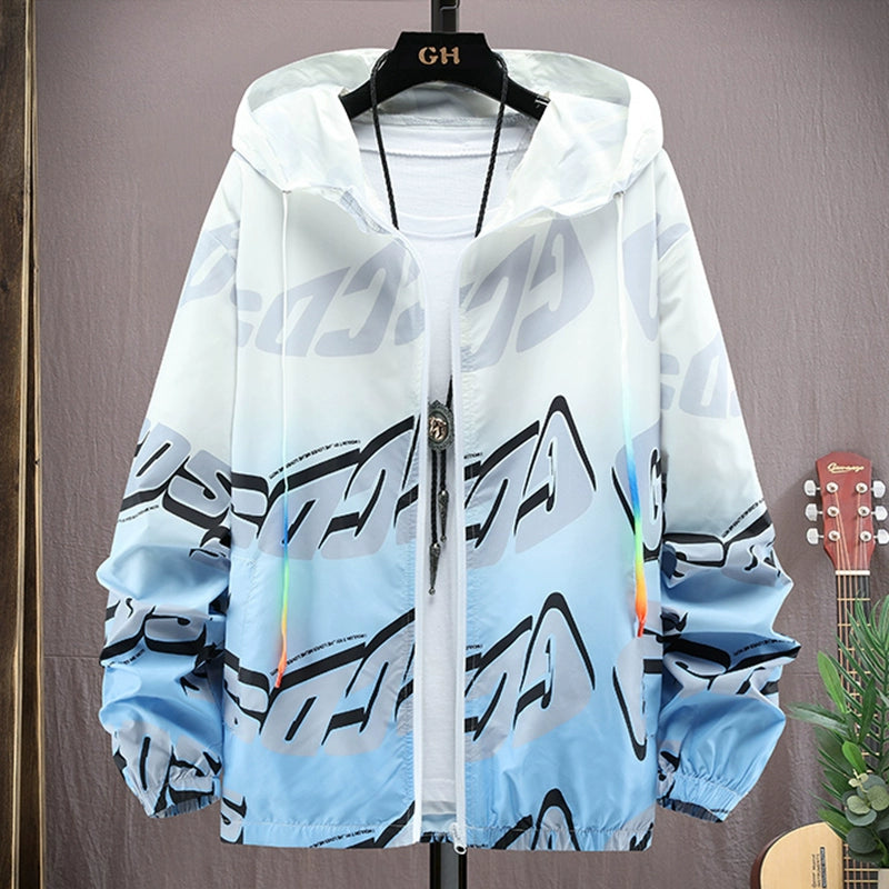 Teenager Ice Silk Sun Protection Clothing Men's Summer Thin Jacket