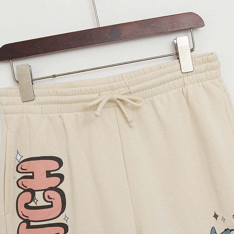 Younger Export Letter Shorts Side Pocket Home Cartoon