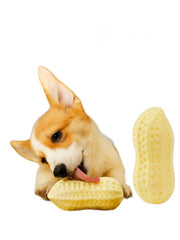 Dog Toy Bite-Resistant Relieving Stuffy Handy Gadget Peanut Vocal Ball Pet Corgi Teddy Big and Small Dogs Molar Rod Supplies