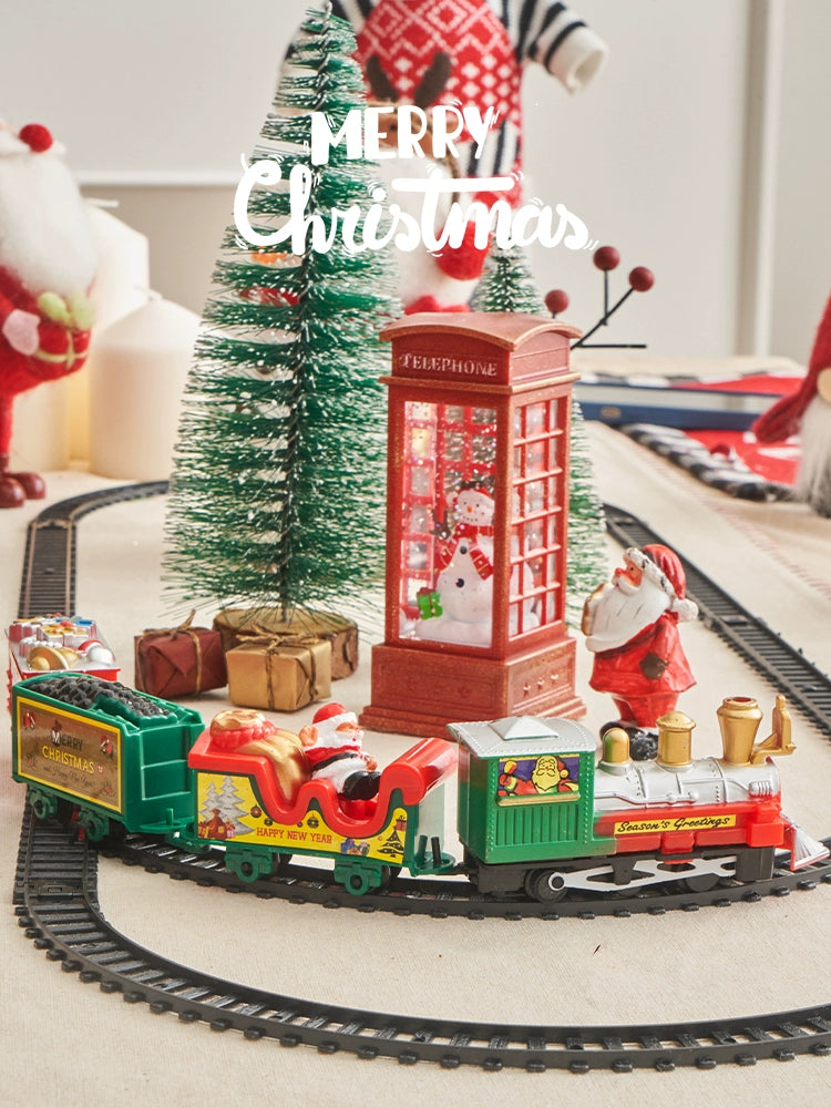 Christmas Gift Train Small Gift Decoration DIY Suit Creative Kids Kindergarten Toy Christmas Eve