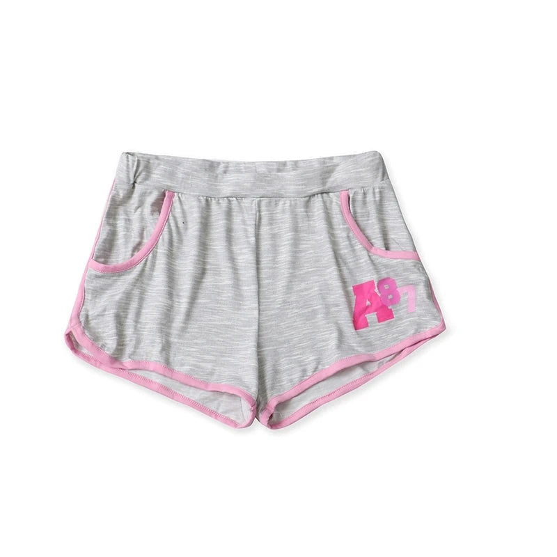 Foreign Trade Casual Letter Printed Running Yoga Shorts