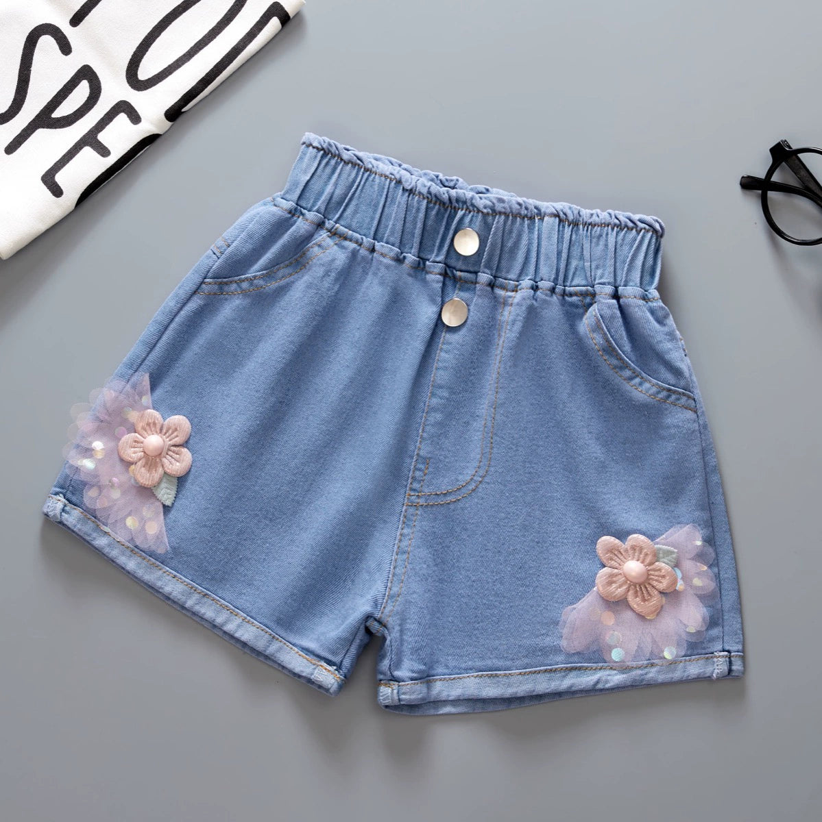 Denim Loose Children's Casual Shorts Thin Summer Wear