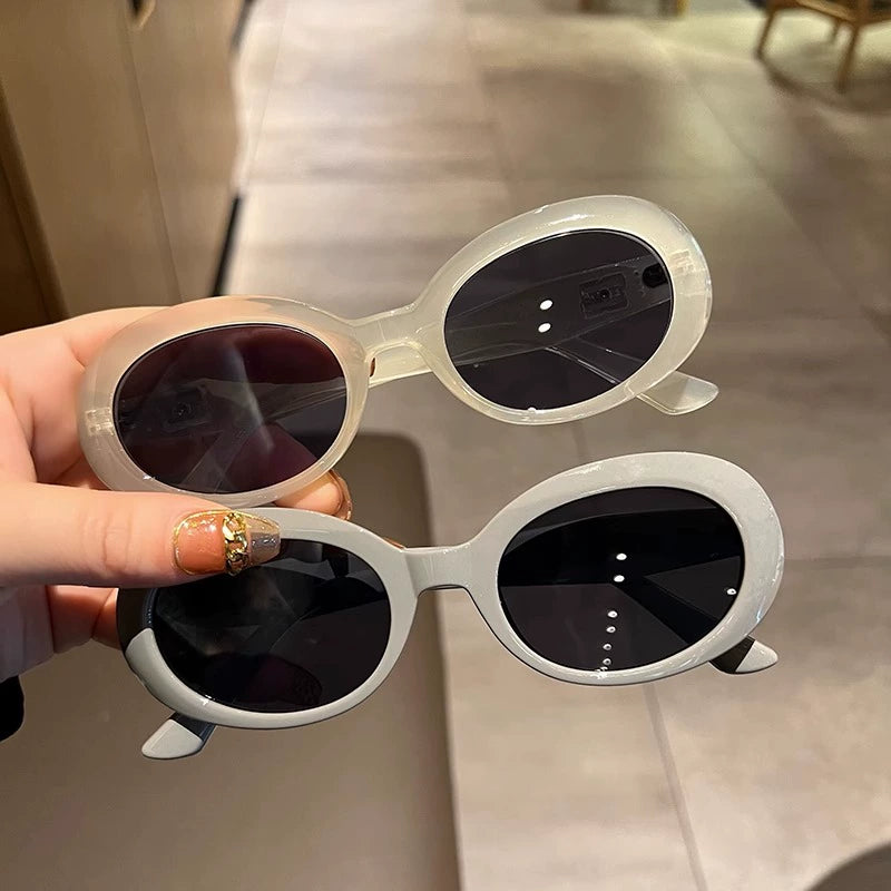 British Oval UV Protection Xiaohongshu Sunglasses