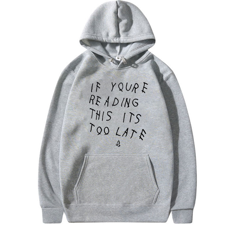 Letter Print Hoodie Men's  High Quality Hoodie