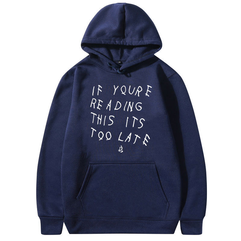 Letter Print Hoodie Men's  High Quality Hoodie