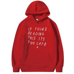 Letter Print Hoodie Men's  High Quality Hoodie