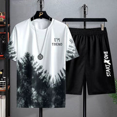T-shirt Casual Sports Shorts Trendy Two-Piece Set