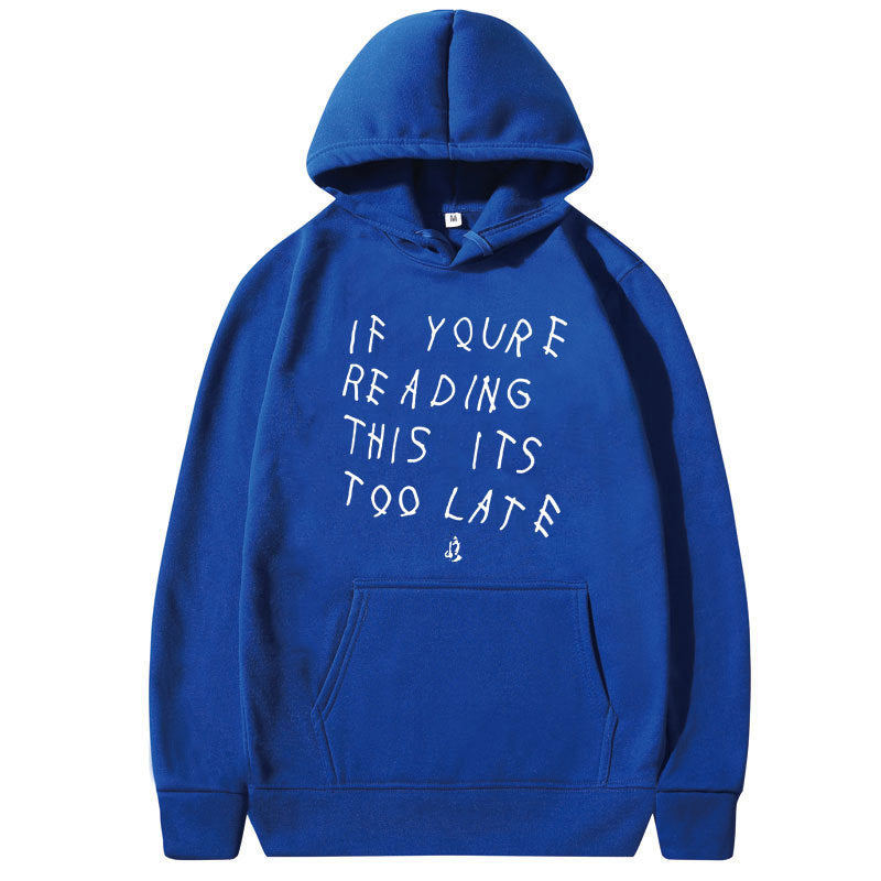 Letter Print Hoodie Men's  High Quality Hoodie